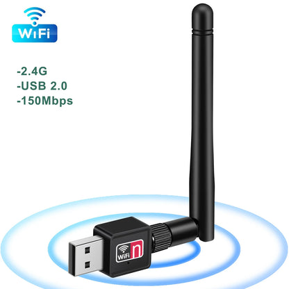 Chiavetta WiFi USB Nero Trasmissione Veloce 150Mbps Rete Connettività Accessori Elettronica - POWER SMARTECH
