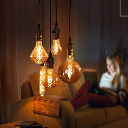 Lampadina Diverse Dimensioni Vetro Flusso Luminoso Luce Calda Base E27 Illuminazione Casa - POWER SMARTECH