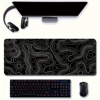Tappetino Mouse Gaming Diverse Dimensioni Antiscivolo Bianco Nero Aderente Accessori Gaming Console Videogiochi Computer - POWER SMARTECH