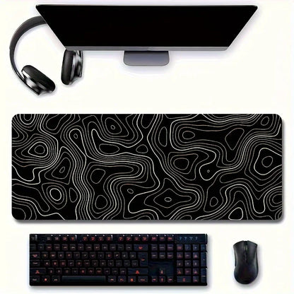 Tappetino Mouse Gaming Diverse Dimensioni Antiscivolo Bianco Nero Aderente Accessori Gaming Console Videogiochi Computer - POWER SMARTECH