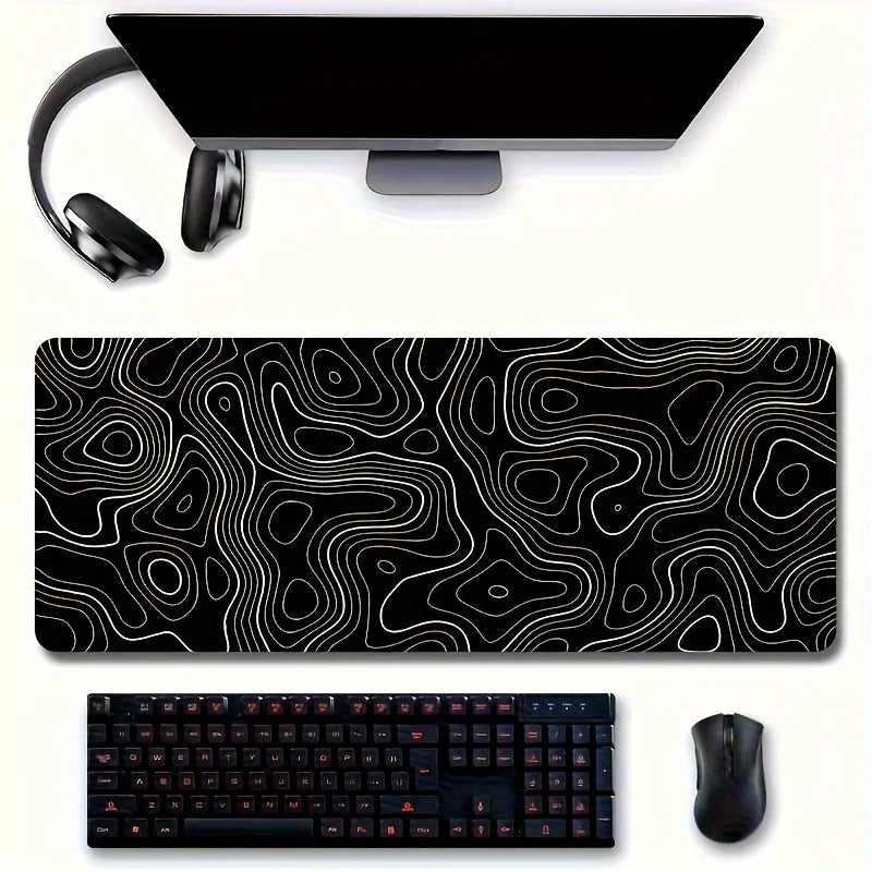 Tappetino Mouse Gaming Diverse Dimensioni Antiscivolo Bianco Nero Aderente Accessori Gaming Console Videogiochi Computer - POWER SMARTECH