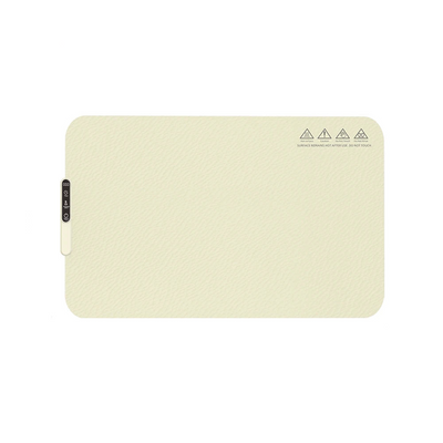 Tappetino Rettangolare Silicone Beige Riscalda Piatti Riscaldante 10 Secondi