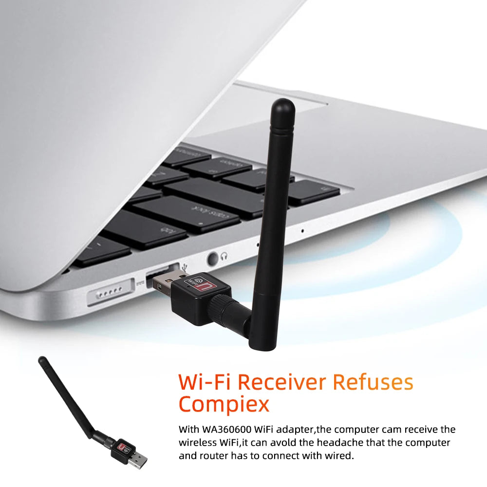 Chiavetta WiFi USB Nero Trasmissione Veloce 150Mbps Rete Connettività Accessori Elettronica - POWER SMARTECH