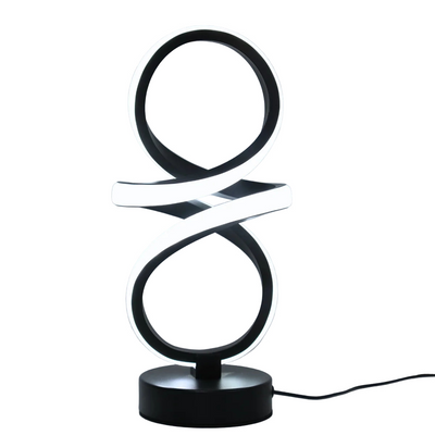 Lampada Tavolo Creativa Spirale LED Regolabile 3 Colori Alimentatore USB