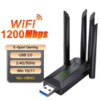 Chiavetta USB WiFi Trasferimento Veloce Trasmissione Adattatore Ricevitore Accessori Rete Connettività - POWER SMARTECH