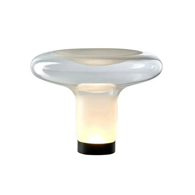 Lampada Trasparente Tavolo Forma Design Moderno Resina Vetro