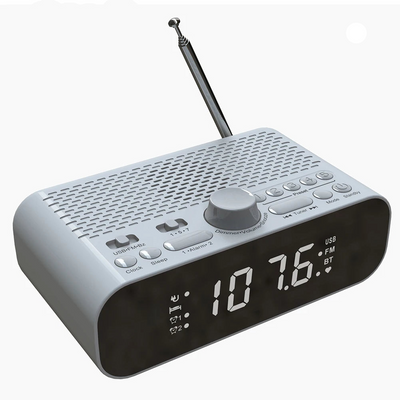 Radio Sveglia Digitale Display  LED Radio Digitale Orologio Ricaricabile Timer Spegnimento Automatico