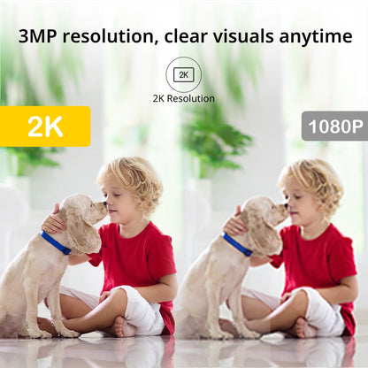Videocamera Sorveglianza Piccole Dimensioni Interno Supporta Windows IOS 3 Megapixel Lente 4mm Connettività 5G Ricopre Spazio 130° - POWER SMARTECH