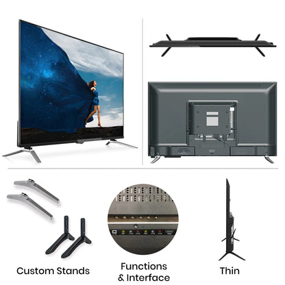 Smart-TV 50'' Pollici Definizione Risoluzione 4K Ultra HD Accessori Elettronica Casa Telecomando Incluso Audio Video - POWER SMARTECH
