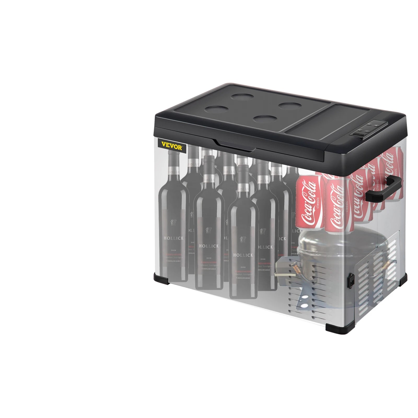 Congelatore Frigorifero Refrigerante Portatile Mini Capacità 30/40/50L Acciaio Inossidabile Resistente -20° Luce LED Elettrodomestici - IN POWER SMARTECH