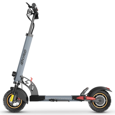 Monopattino Elettrico Grigio 800W Altezza Regolabile 45 km/h Mobilità Elettronica Pieghevole Caricatore Chiave
