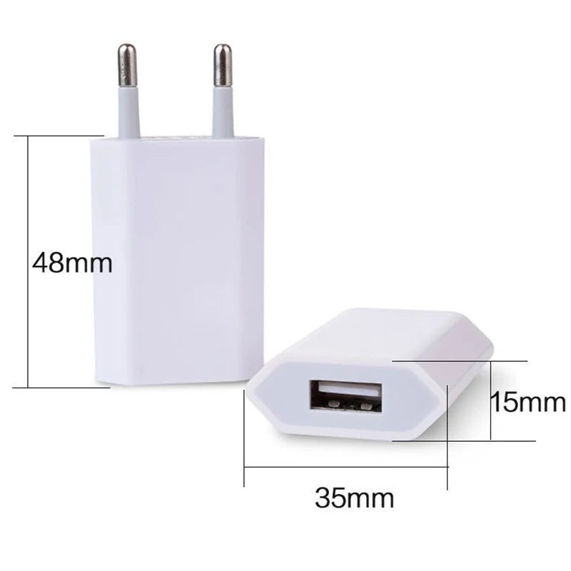 Adattatore Ricarica Rapida Cellulare Dispositivi Elettronici Compatibile USB Bianco Alta Qualità Spina UE Elettronica Rete Connettività - POWER SMARTECH