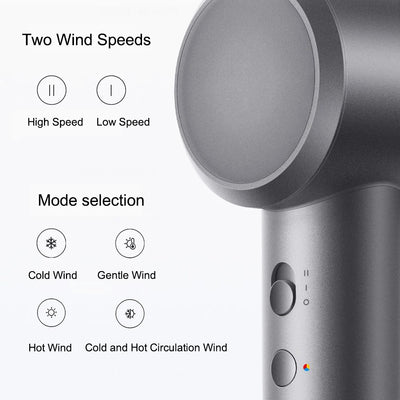 Asciugacapelli Diversi Colori 4 Temperature Luce LED 2 Velocità Controllo Intelligente Protezione Cuoio Capelluto Accessori Cura Persona Elettrodomestici - POWER SMARTECH