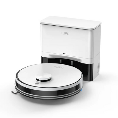 Robot Pulizia Casa Colore Bianco Base Capacità 2,5L Aspira Lava 2in1 Elettrodomestici