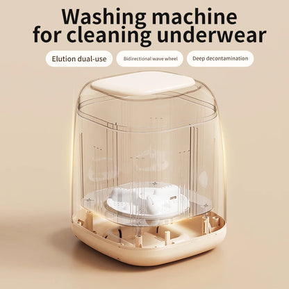 Mini Lavatrice Portatile Ricaricabile 220V Beige Capacità 9L Accessori Casa Elettrodomestici Utili - POWER SMARTECH