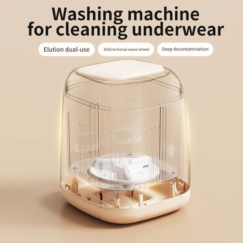 Mini Lavatrice Portatile Ricaricabile 220V Beige Capacità 9L Accessori Casa Elettrodomestici Utili - POWER SMARTECH