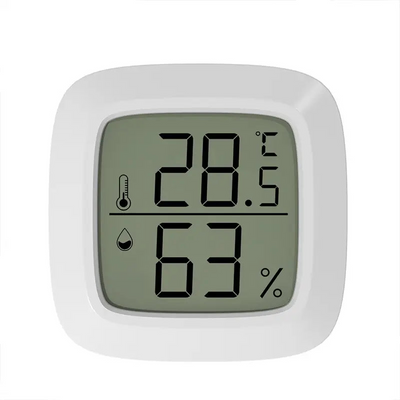 Termometro Sensore Di Temperatura Interno Esterno Bianco Dimensioni Ridotte Umidità Batterie Tempo Libero Design - IN POWER SMARTECH