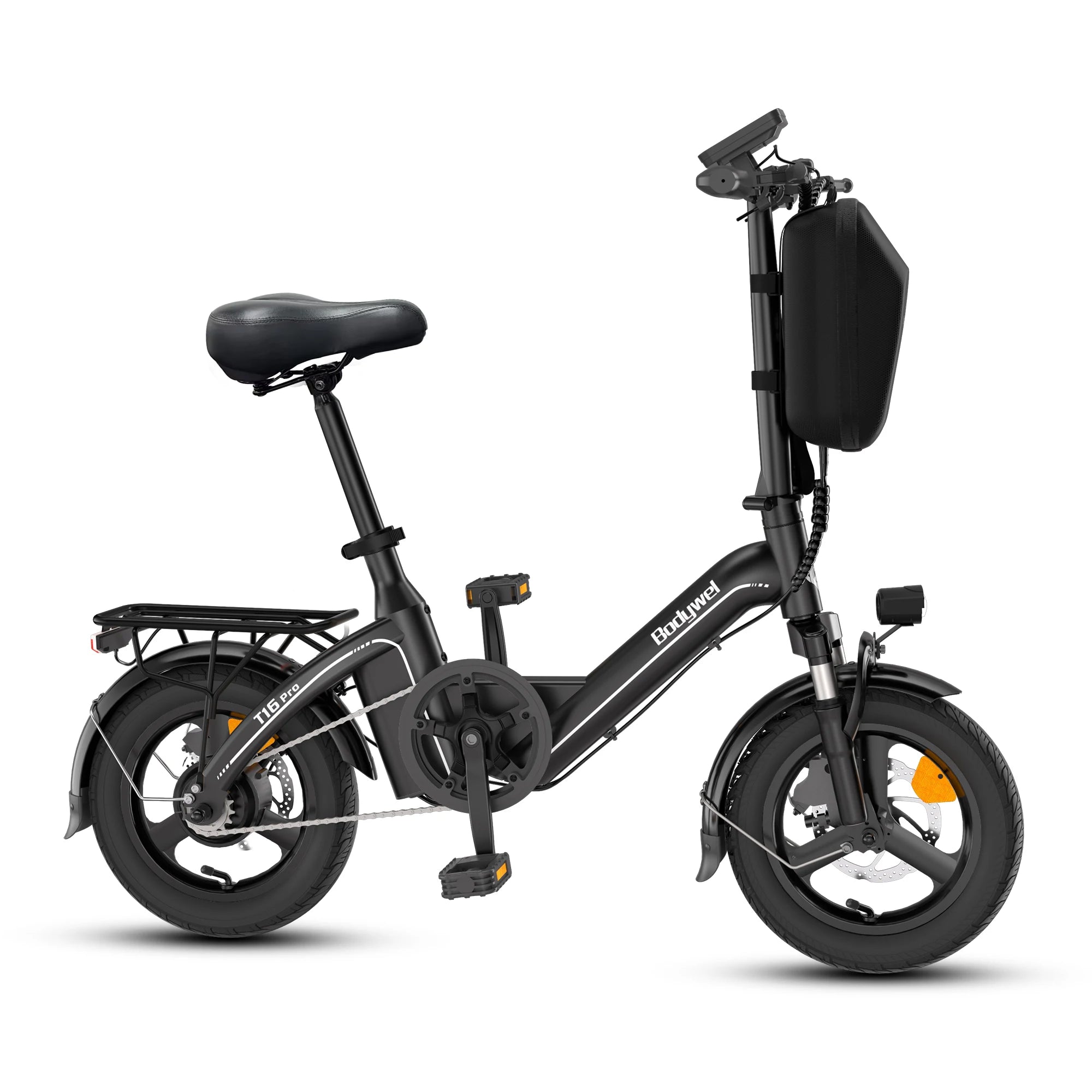 Bici elettrica pieghevole da 14 pollici, 250W EU, batteria 36V 10Ah, 30-45km autonomia, bauletto