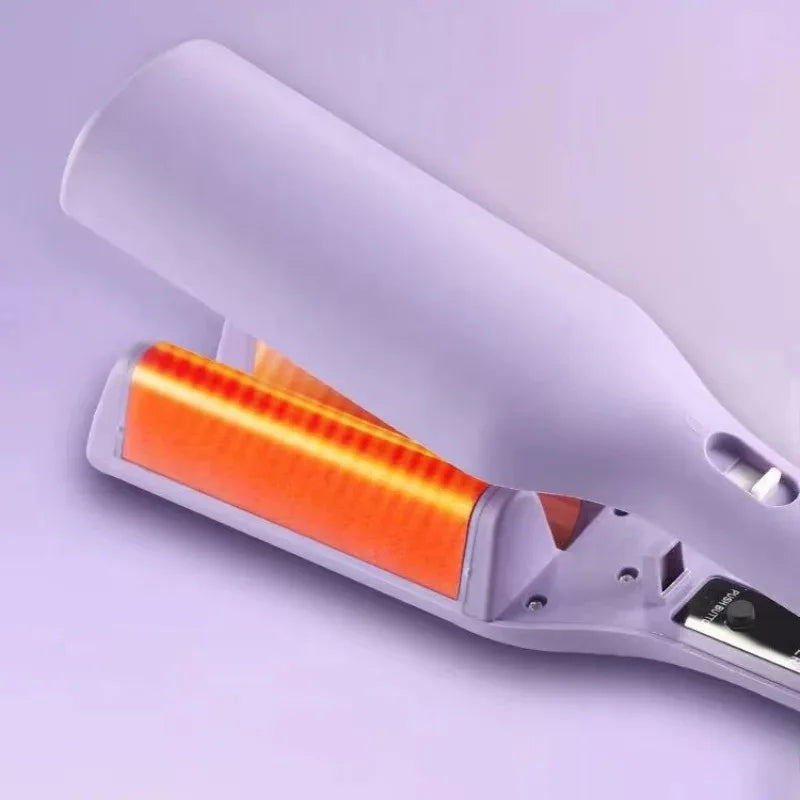 Piastra Arricciacapelli Cura Persona Donna Capelli Lilla Diverse Temperature Massima 220° Anticrespo Ceramica Elettrodomestici - POWER SMARTECH