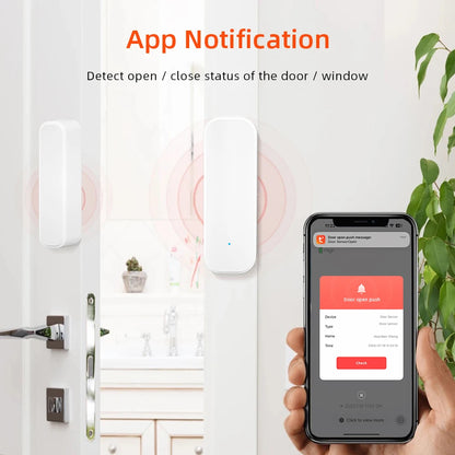 Sensore Rilevatore Movimento Porta Wifi Zigbee APP Batteria Sistema Allarme Sicurezza Domestica Protezione Controllo Vocale - POWER SMARTECH