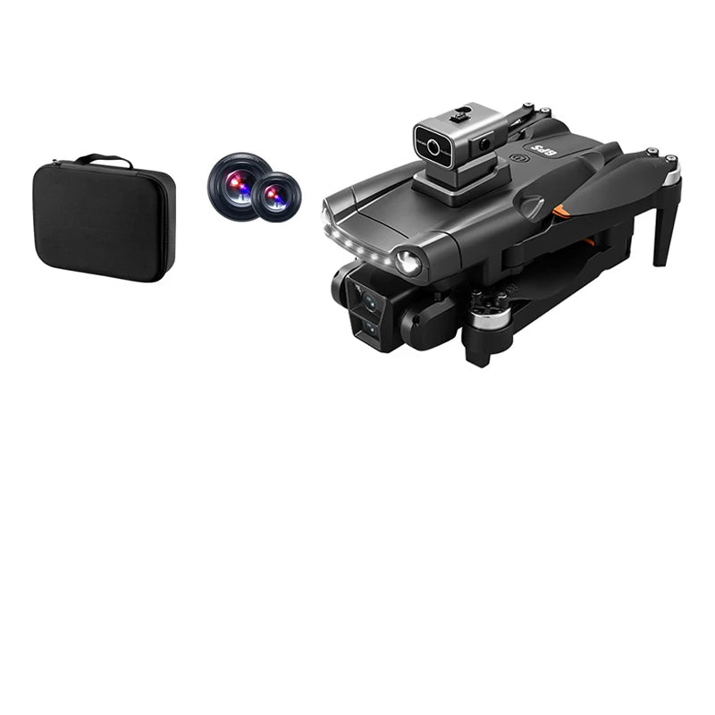Drone Colore Nero 8K  Alta Qualità Risoluzione Ricarica USB Domotica Intelligente Esterno