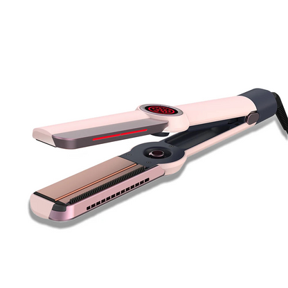 Piastra Rosa Plastica Utile Capelli Bagno Liscio Perfetto Resistente Elettronica Potente