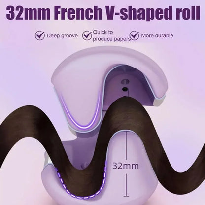 Piastra Arricciacapelli Cura Persona Donna Capelli Lilla Diverse Temperature Massima 220° Anticrespo Ceramica Elettrodomestici - POWER SMARTECH