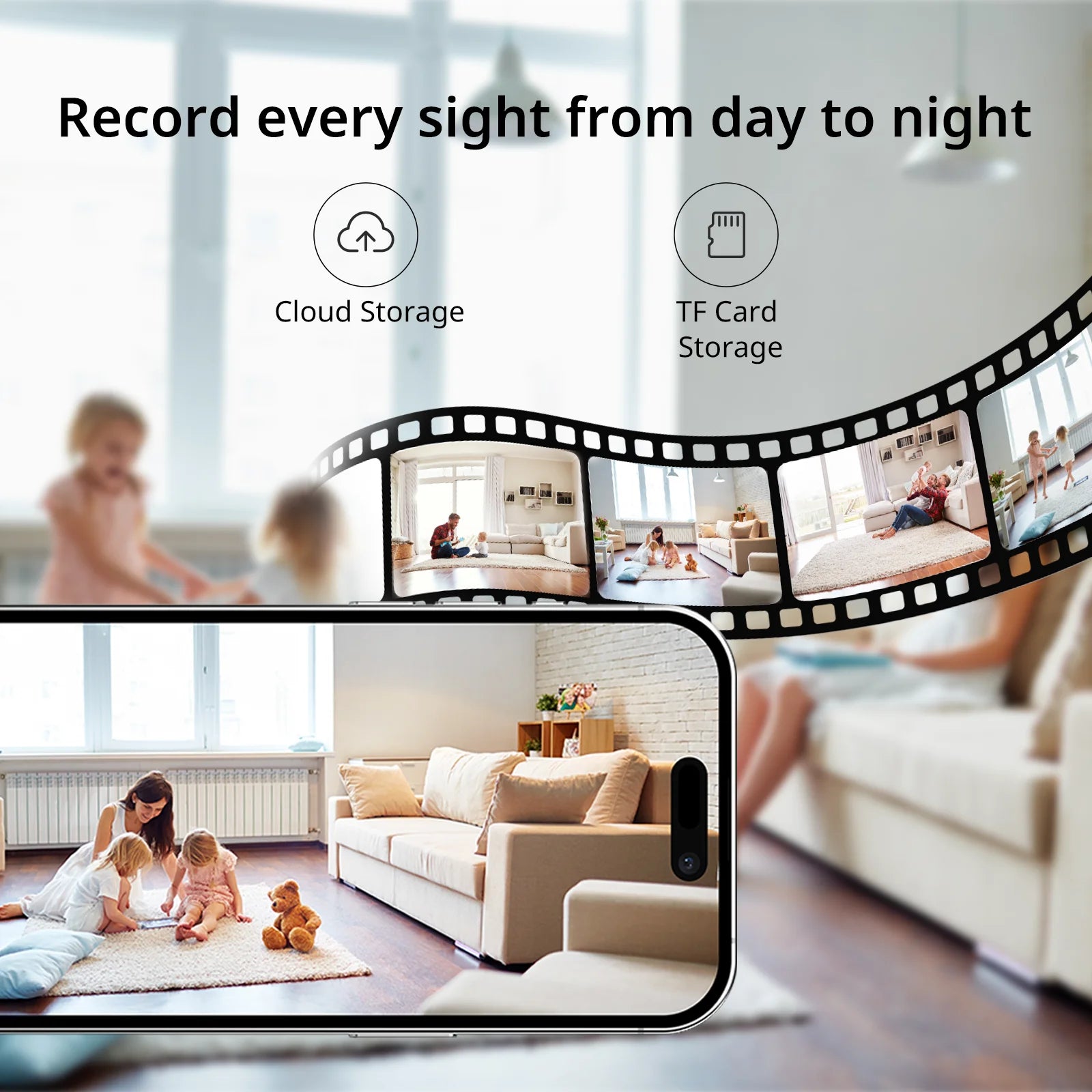 Videocamera Sorveglianza Piccole Dimensioni Interno Supporta Windows IOS 3 Megapixel Lente 4mm Connettività 5G Ricopre Spazio 130° - POWER SMARTECH