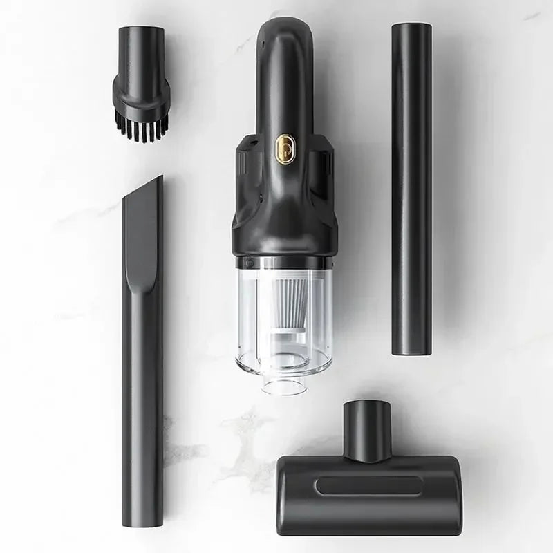 Aspirapolvere Senza Fili Ricaricabile Piccole Dimensioni Diverse Testine Nero Verde 120W Elettrodomestici Casa Pulizia - POWER SMARTECH