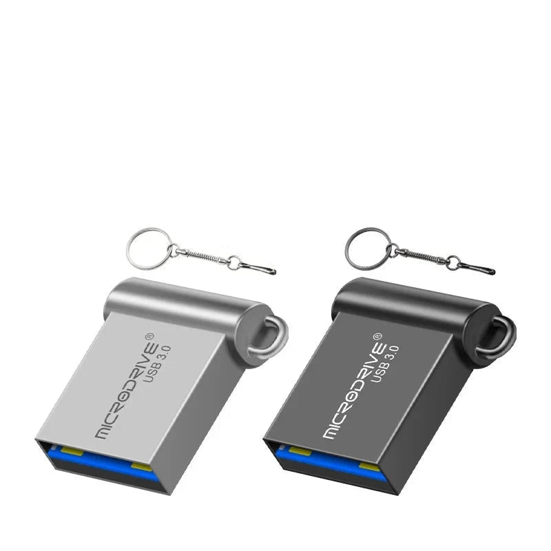 Chiavetta USB 16/32/64/128GB Velocità Rapida Metallo Archiviazione Pendrive Nero Argento Mini Rete Connettività - POWER SMARTECH