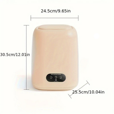 Mini Lavatrice Portatile Ricaricabile 220V Beige Capacità 9L Accessori Casa Elettrodomestici Utili - IN POWER SMARTECH