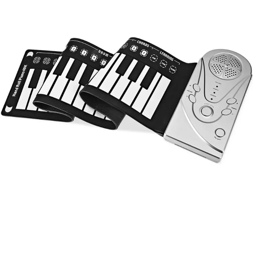 Tastiera Elettrica Gomma Silicone Pieghevole 49 Tasti Diversi Colori Flessibile Audio Accessori Strumenti Musicali - POWER SMARTECH
