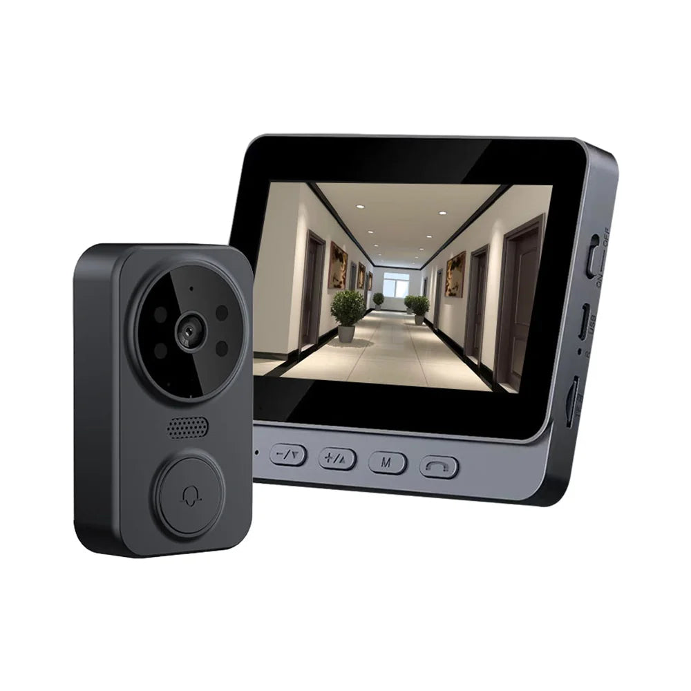 Videocitofono Schermo WiFi Angolo Visivo 70° Capacità Batteria 800mah Schermo 4,3'' Scheda SD 256GB - IN POWER SMARTECH