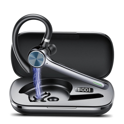 Auricolare Bluetooth Microfono Cancellazione Rumore Pulsante Disattivazione Auricolare Wireless Bluetooth