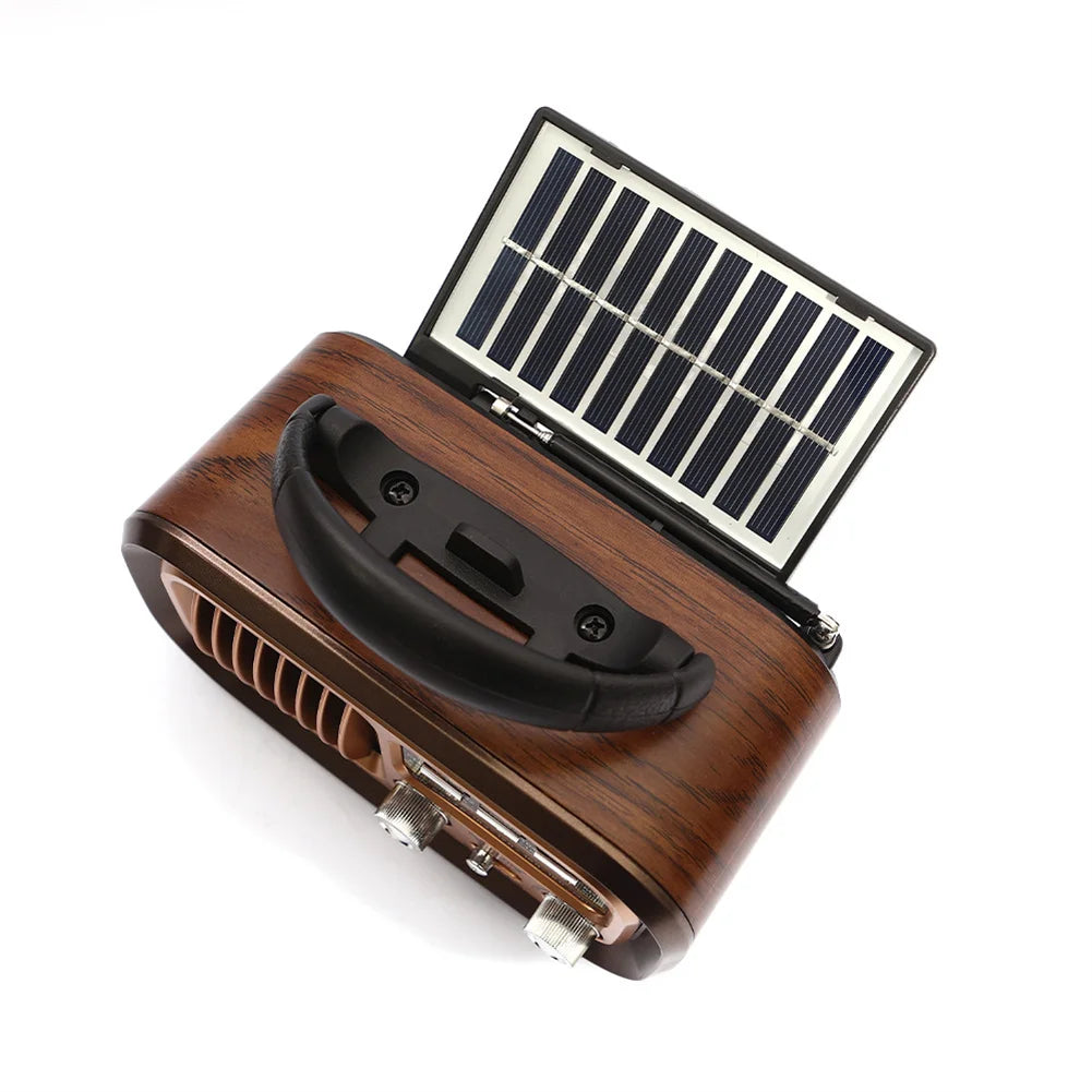 Radio Effetto Vintage Ricarica Raggi Solari USB FM AM SW Portatile Accessori Audio Elettronica - POWER SMARTECH