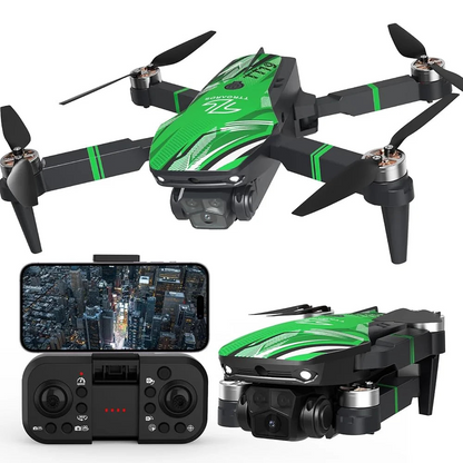Mini Drone Fotocamera HD 1080K Verde Arancione Elettronica Intelligente Domotica