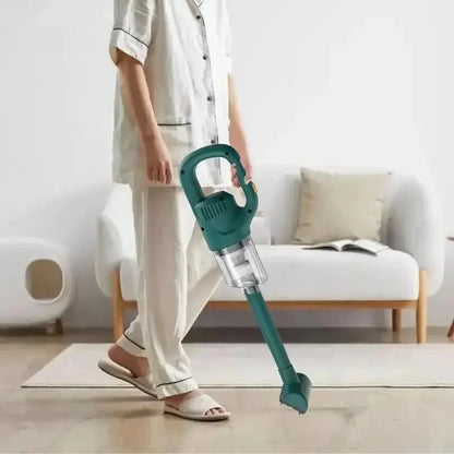 Aspirapolvere Senza Fili Ricaricabile Piccole Dimensioni Diverse Testine Nero Verde 120W Elettrodomestici Casa Pulizia - POWER SMARTECH