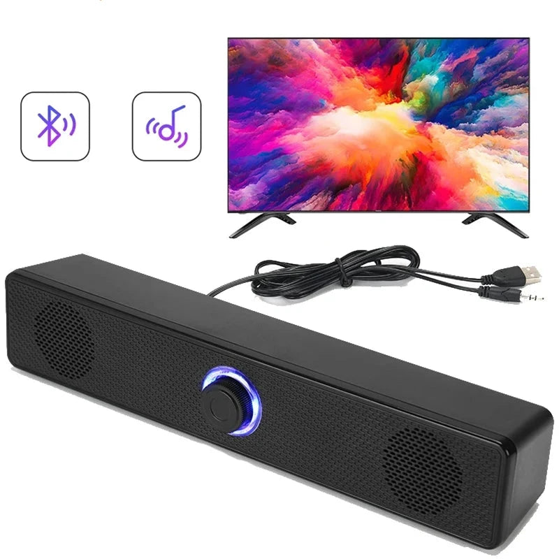Soundbar Altoparlante Cassa PC TV Audio Video Wireless Bluetooth AUX Accessori Casa Dispositivi Elettronici - POWER SMARTECH