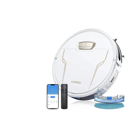 Robot Pulizia Casa Elettrodomestici Aspirapolvere Lavapavimenti 3 Modalità Comando Vocale Remoto APP Accessori Inclusi - IN POWER SMARTECH