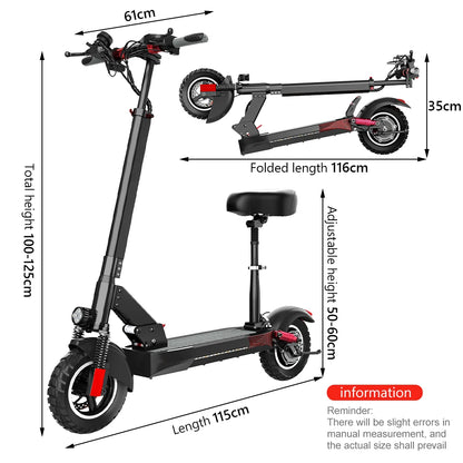 Monopattino Pieghevole 800W Adulto Elettronica Avventura Sport 45km/h Comodo Veloce Tempo Libero Luci Batteria lunga Durata - IN POWER SMARTECH