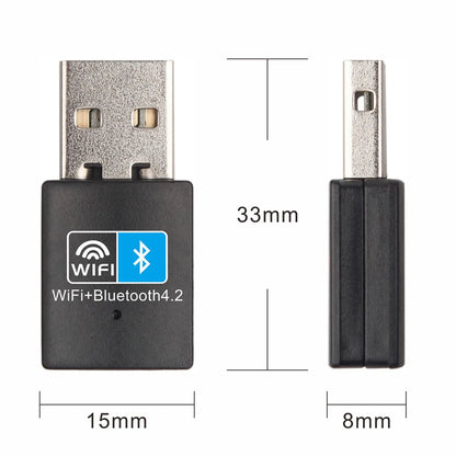 Chiavetta USB WiFi Nero Velocità 150Mbps Distanza Trasmissione 10m Piccole Dimensioni Accessori Rete Connettività - POWER SMARTECH