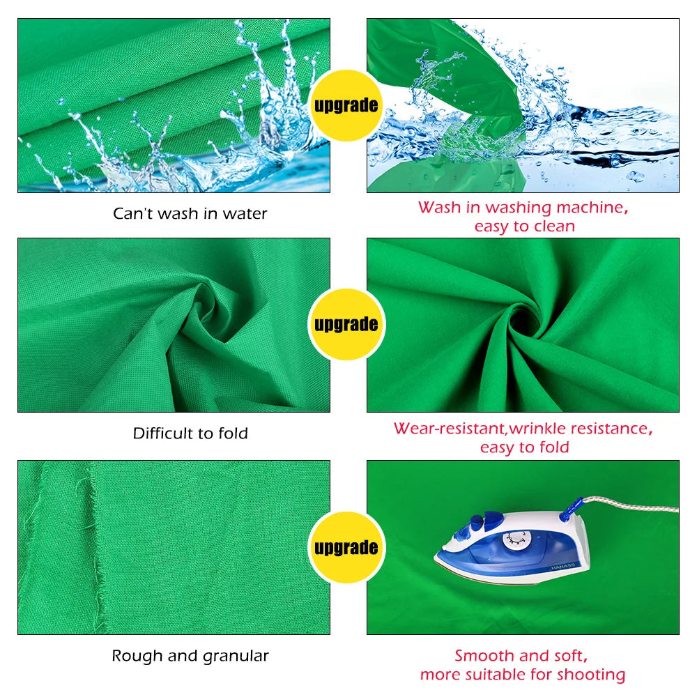Sfondo Video Foto Green Screen Diversi Colori Strumenti Fotografia Videomaker Resistente Antiriflesso Diverse Dimensioni - IN POWER SMARTECH