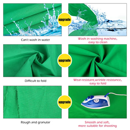 Sfondo Video Foto Green Screen Diversi Colori Strumenti Fotografia Videomaker Resistente Antiriflesso Diverse Dimensioni - IN POWER SMARTECH