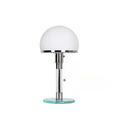 Moderna Lampada Nordica Minimal LED Argento Bianco Vetro