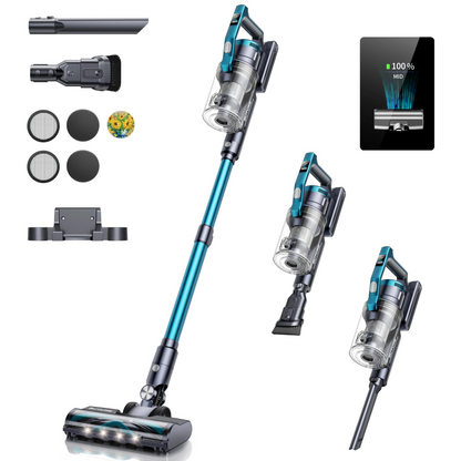 Aspirapolvere Senza Fili Potenza Aspirazione Potente Pulizia Pavimenti Materiale ABS - IN POWER SMARTECH