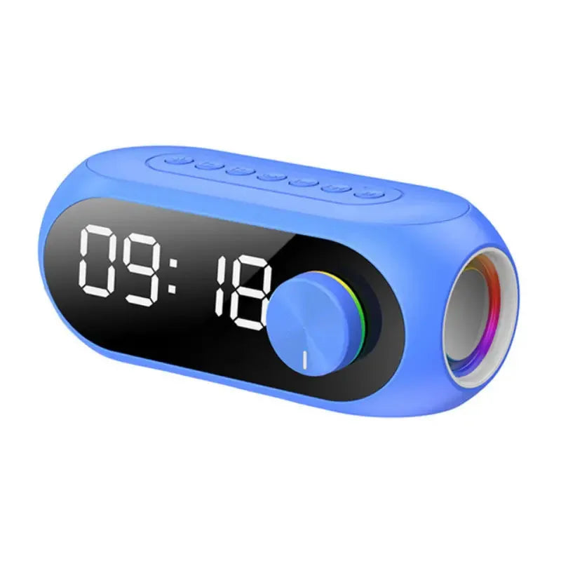 Radio FM Sveglia Portatile Luci LED Altoparlante Bluetooth Connessione 10m Ricarica Accessori Audio - POWER SMARTECH