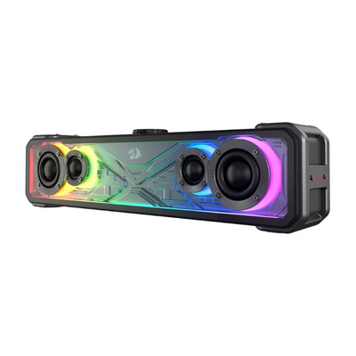 Cassa Bluetooth Acciaio Ricarica USB Luci RGB Touch Screen