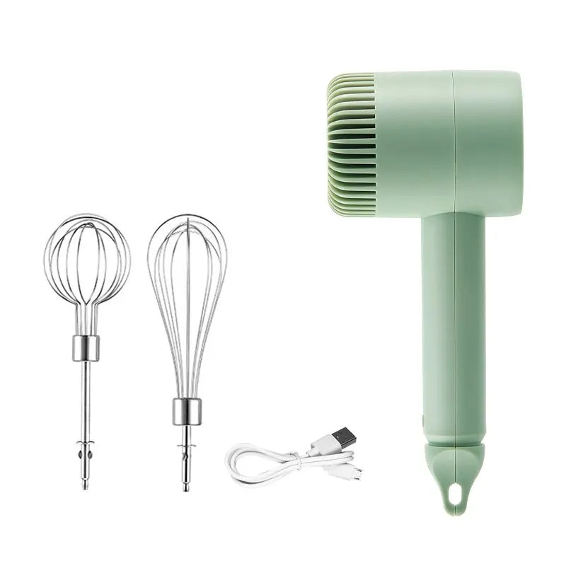 Frullatore Elettrico USB Ricaricabile Portatile Tensione 6V Potenza 18W Verde Pastello Elettrodomestici Casa Cucina Cibo - IN POWER SMARTECH