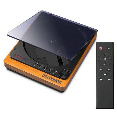 Lettore CD WIFI Legno Bluetooth 5.1 Digitale Riproduzione USB Lettore Musicale Telecomando