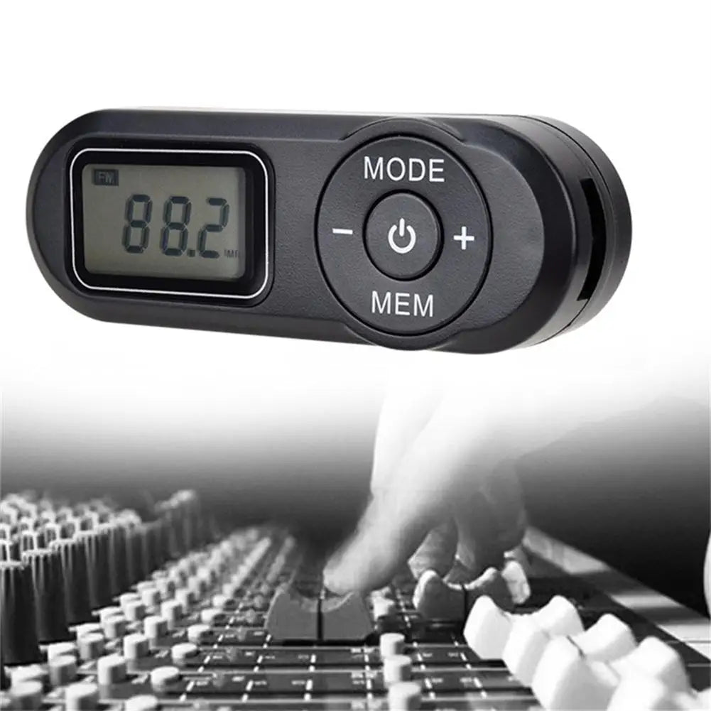 Radio Tascabile Nera Cuffie Incluse Portatile Piccole Dimensioni Batterie Display Accessori Elettronica Audio - POWER SMARTECH